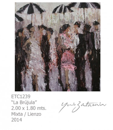 "La Brújula" 2.00 x 1.80 m, Mixta / Lienzo