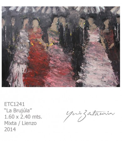 "La Brújula" 1.60 x 2.40 m, Mixta / Lienzo